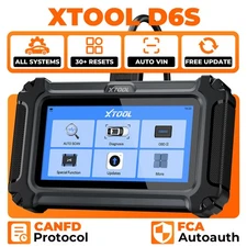 USED XTOOL D6S OBD2 Scanner Automotive Full System Diagnostic Tool Code Reader