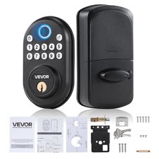 Fingerprint Door Lock, with Fingerprint/Keypad Code/Key, One-Time and Anti-Peeki
