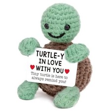 Positive Crochet Turtle Gifts for Her Him, I Love You Cute for Turtle-Love you