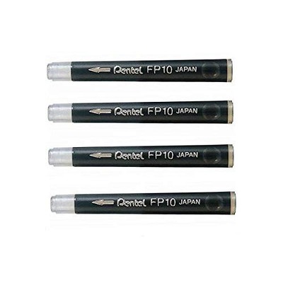 PentelArts Nachfüllpatrone FP10-NO für Pinselstift grau für GFKP GFKPF 4 Patrone
