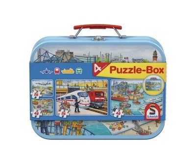 4 Puzzle Box Schmidt Spiele Verkehr 26+26+48+48