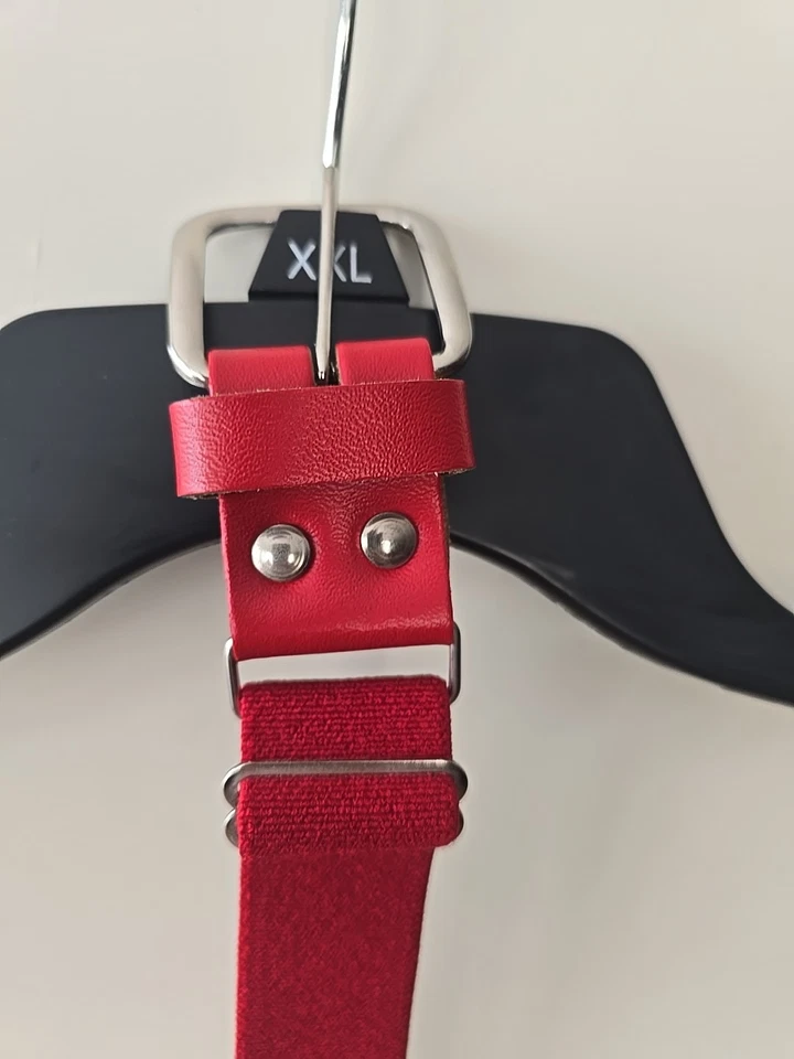 Franklin MLB Béisbol Softbol Cinturón Elástico Ajustable 22" a 42" x 1.25" Rojo Foto 3 de 3