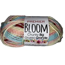 Brand New Premier Bloom Chunky Big Yarn Self Striping Floral - SNAPDRAGON
