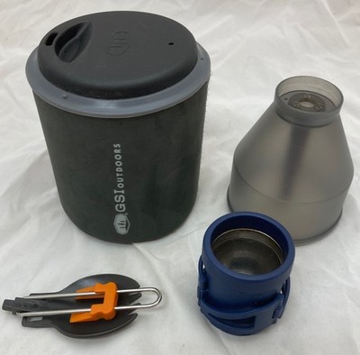 GSI Outdoors Coffee Rocket Pour-Over Coffee Maker & .6L Halulite Mug-Pot Kit