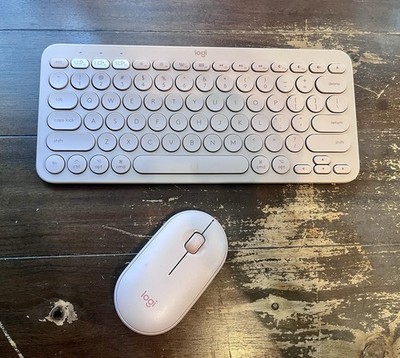 Logitech K380 Wireless Keyboard and Pebble M350 Mouse Combo Rose Pink , Work