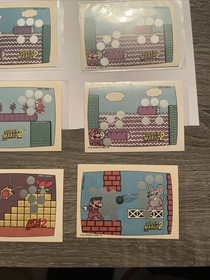 1989 Topps X 6 Super Mario Bros 2 Card NES Vintage Nintendo Rare