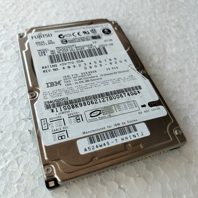 20GB IDE PATA ATA 2.5'' ATA100 4200rpm 2MB Cache Hard Drive FUJITSU MHS2020AT Rare