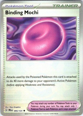 Binding Mochi (Poke Ball Pattern) 095/131 Prismatic Evolutions Pokemon Holo NM