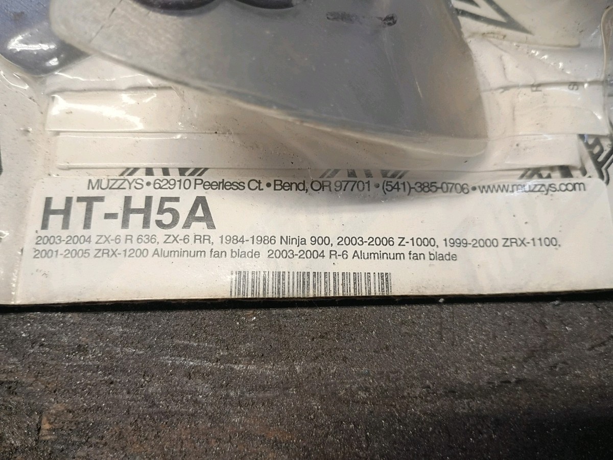 その他 sold out Muzzy Performance Aluminum Racing Cooling Fan Zx6 ,Ninja 900