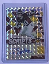 2022 Panini Mosaic Draft Picks Isaiah Spiller RC Auto #02/10 Gold Texas A&M