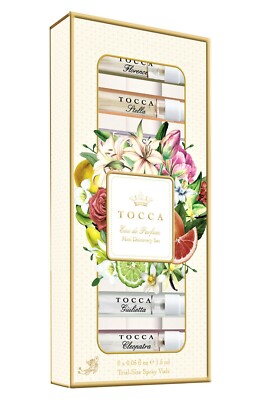 TOCCA TRAVEL SIZE EAU DE PARFUM TOCCA SCENTS MINI DISCOVERY SET 8 x 0.05 FL oz.