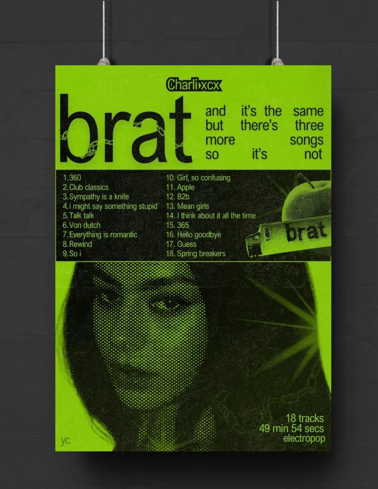 Charli XCX Brat Poster