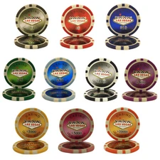 MRC POKER 1000pcs 14G LAS VEGAS CLAY POKER CHIPS BULK 