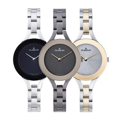Dugena Damen-Armbanduhr, Malin, Quarz, Edelstahlgehäuse, Saphirglas, bar 