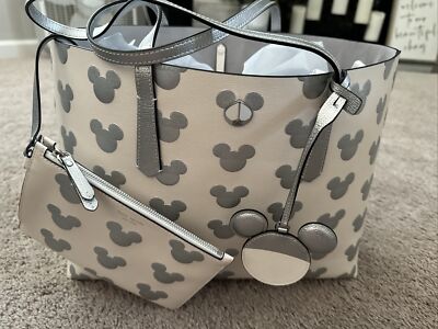 KATE SPADE Disney Parks Exclusive Ivory Silver w/ Wallet Mickey