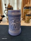 Greentown Glass Stein Indiana Tumbler and Goblet Co. Ligh Blue Slag Glass  GTN-C — photo 2