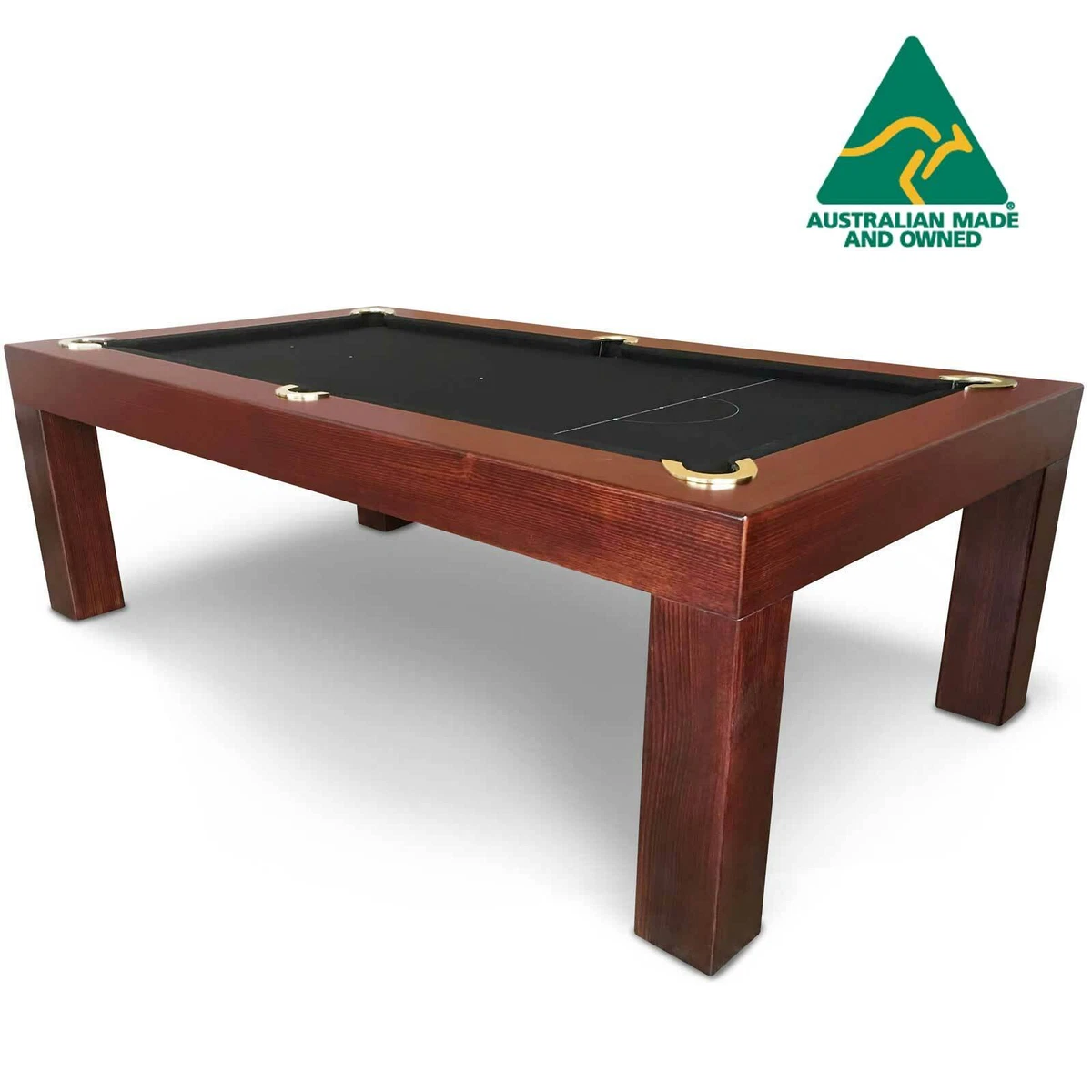 Best Gift To A Man Modern Pool Tables Inverted Legs Solid Oak, Black Felt  For Sale at 1stDibs