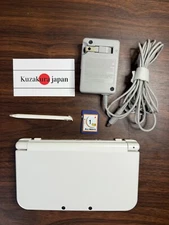 NEW Nintendo 3DS LL XL Console Pearl White with Touch Pen Charger SD Card NTSC-J