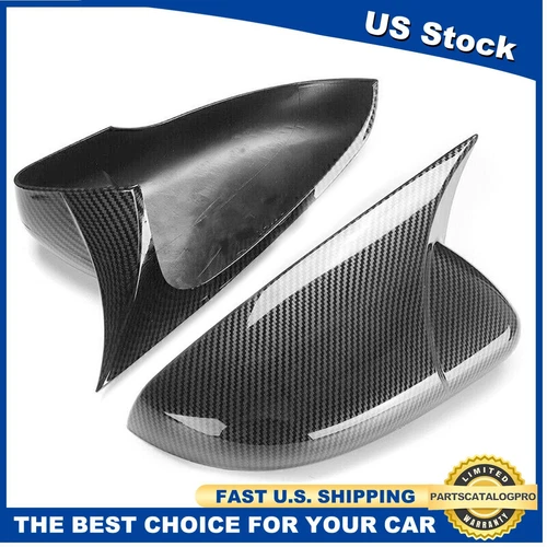 Left+ Right Car Rear View Mirror Cover For 2014-2019 VW Golf mk7 mk7.5 GTI GTD R