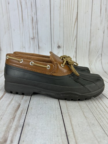 Sperry Top-Sider Cormorant Duck Boots Waterproof Brown Leather Womens Size 7.5 - Picture 3 of 11