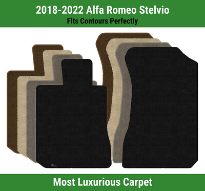 Lloyd Luxe Front Row Carpet Mats for 2018-2022 Alfa Romeo Stelvio 