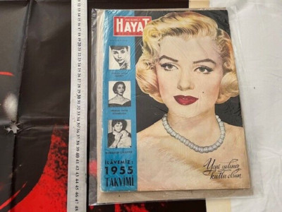 Marilyn Monroe cover Middle East Life complete Magazine 1955 w stars calendar