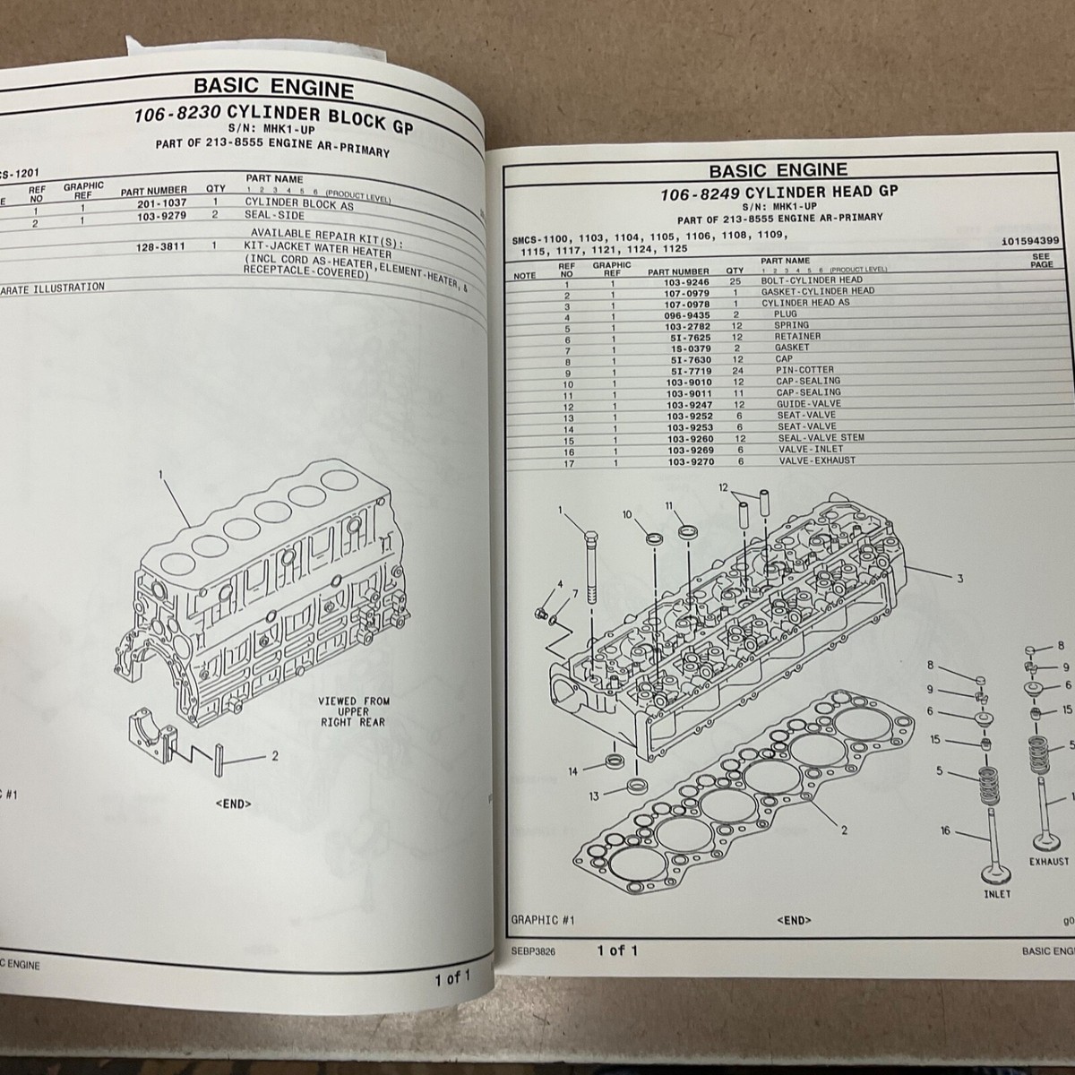 CAT Caterpillar D4G XL/LGP PARTS MANUAL BOOK LIST TRACTOR
