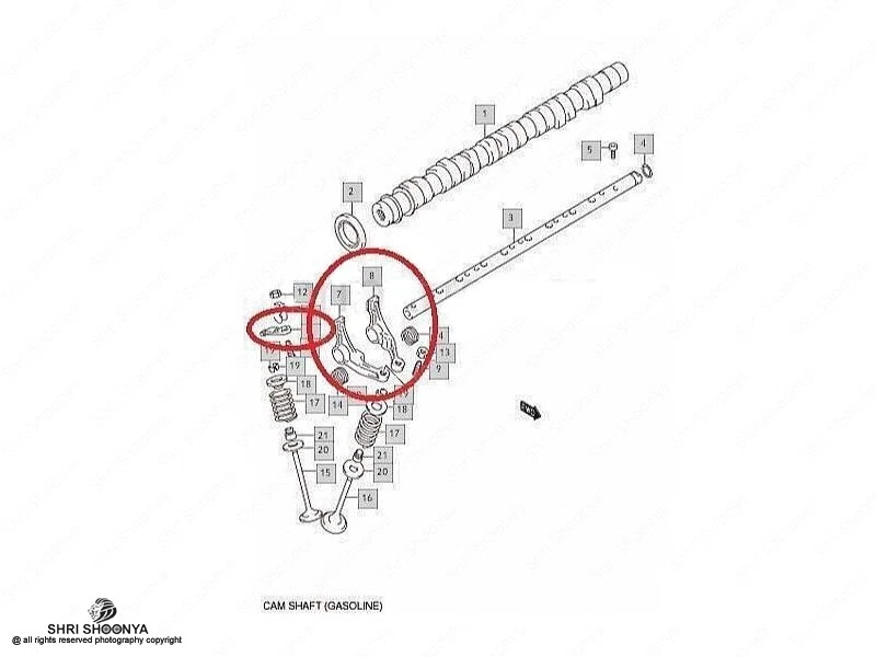 JUEGO COMPLETO JUEGO DE BRAZO BASCULANTE DE VÁLVULA PARA G16A SJ413 G13A G13B SAMURAI VITARA Foto 2 de 4