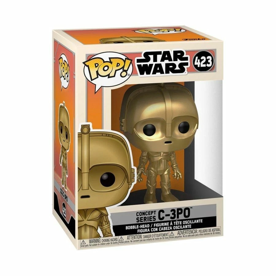 Star Wars C-3PO Concept Series Pop! Vinyl #423 NEW - image 3 of 4