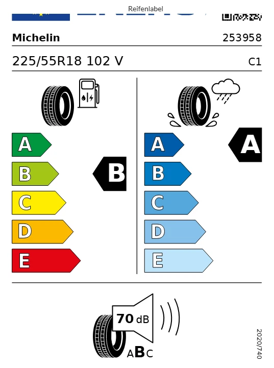 1x 225/55R18 102V  Sommer Reifen Michelin Primacy 4 S1 Demo DOT 23 - Bild 3 von 3