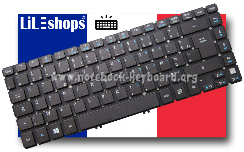 Clavier AZERTY Français Neuf Pour Acer Aspire - Réf. 0F9Z.N8DBW.H0F - Compatible