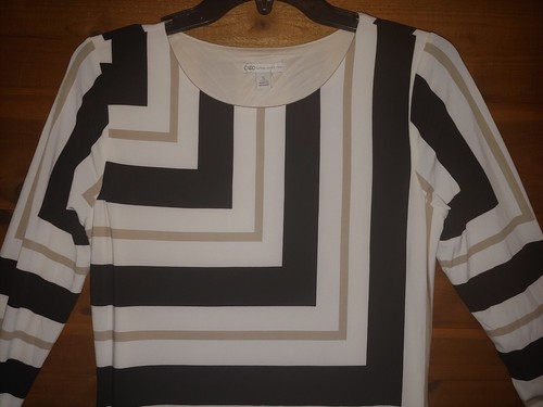 Cato Dress NWT straight Knee length Lined L/S Neutral Print Size Small OR $29.99 - 第 4/8 張圖片