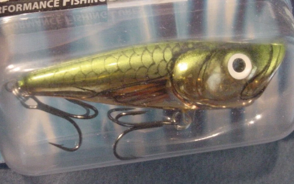 Лот из 2 ~ Salmo POP 6 Topwater 1/4 унции, без погремушек, P6 GMS Gold Metalic Shiner - Изображение 3 из 4