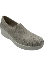 Martha Stewart x Skechers Pier-Lite Sparkle Slip-Ons Reflections Gray