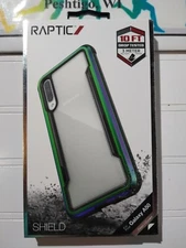 Raptic Shield Samsung Galaxy A50 Cell Phone Case Shockproof Iridescent Drop Test