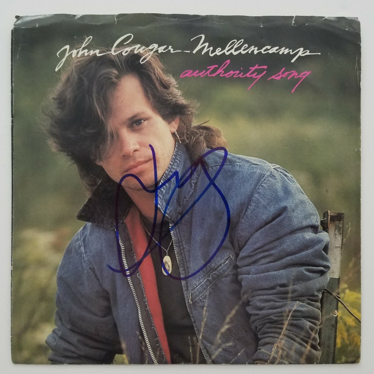 John Cougar Mellencamp Signed Authority Song 7