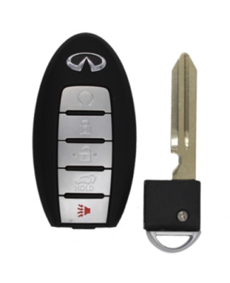 Silicone Key Fob Cover For Infiniti QX60 QX80 | 5-Button Protector | Gray, 2-Pack - View #3