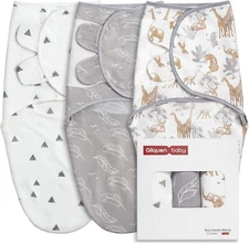 GLLQUEN BABY Swaddle Blanket 3 Pack 0-3 Months NEW. 100 % Cotton