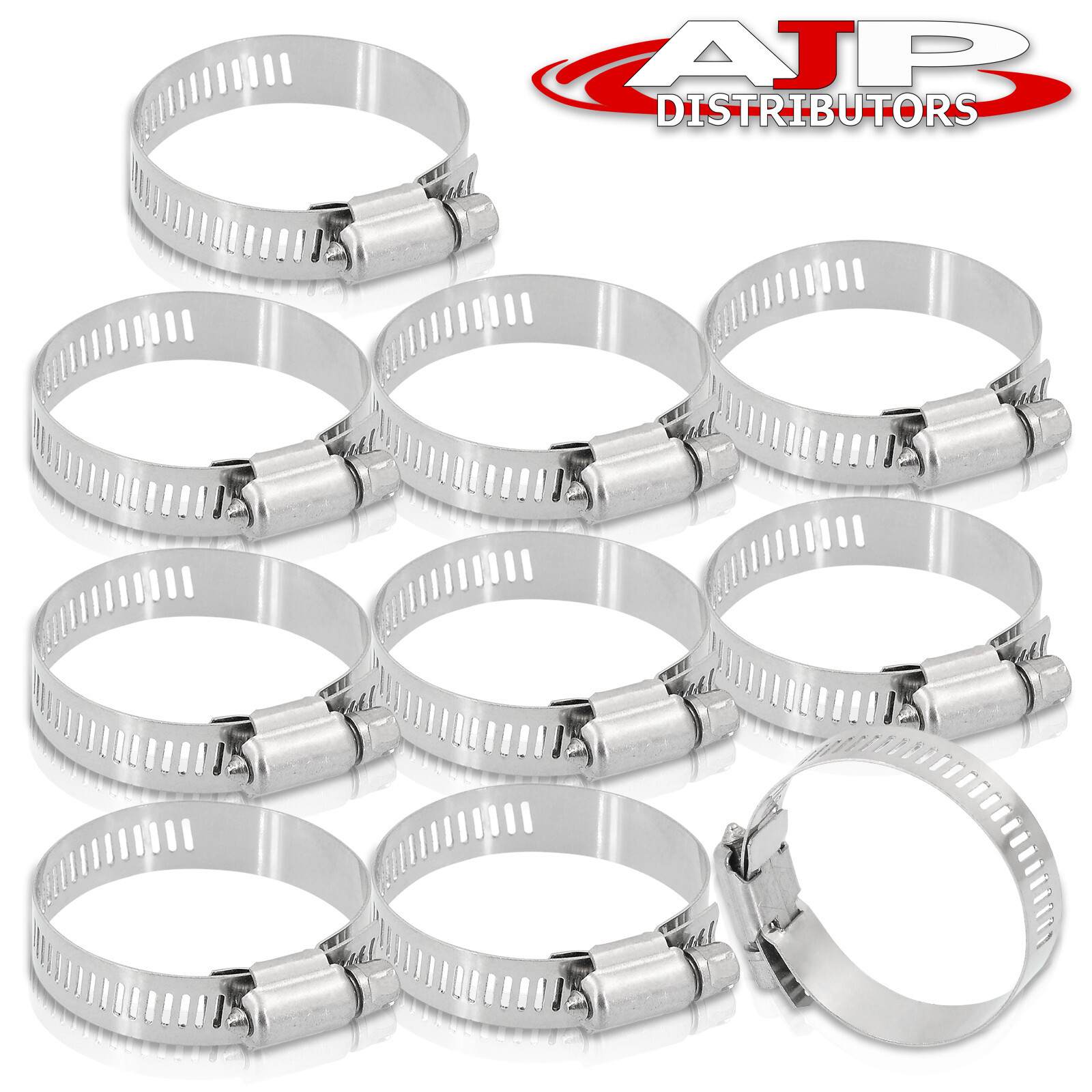 Findmall 41314 Clamp Assortment Findmall 100-Pack Stainless Steel Hose Clamps – Adjustable 3/4" To 1" (17-25mm), Worm Drive, For Fuel Line & More 3/4 To 1 Inch Adjustable Hose Clips - Foto 2