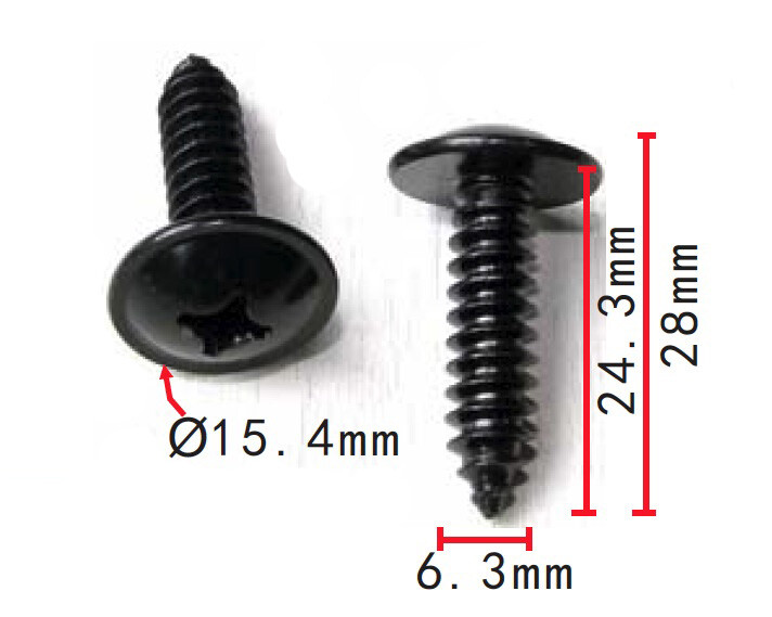 P 10pcs Headlamp Assembly Mounting Screws Fit HYUNDAI 11254