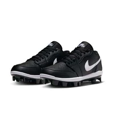 Nike Air Jordan 1 Retro MCS Low Black White CJ8524-011 sz 12 Men Baseball Cleats