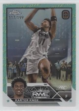 2023 Chrome OTE Overtime Elite Aqua & Green Refractor /199 Karter Knox #58 1p1b