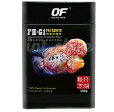 Ocean Free FH-G1 Pro Redsyn 250g   Flowerhorn Fish Food for Red Color Enhancer