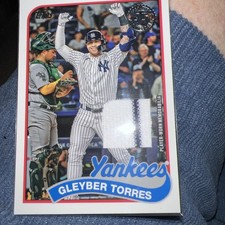2024 Topps Series 1 Gleyber Torres 1989 Anniversary Player-worn Relic 