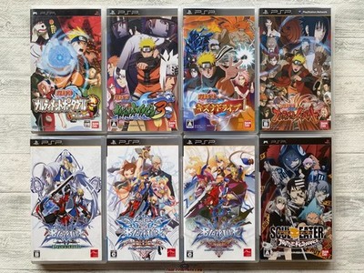 SONY PSP Naruto Narutimet & Blazblue & Soul Eater Set aus Japan
