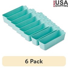 3 Set Flexible Drawer Organizers Dishwasher Safe Home Office Storage Trays New