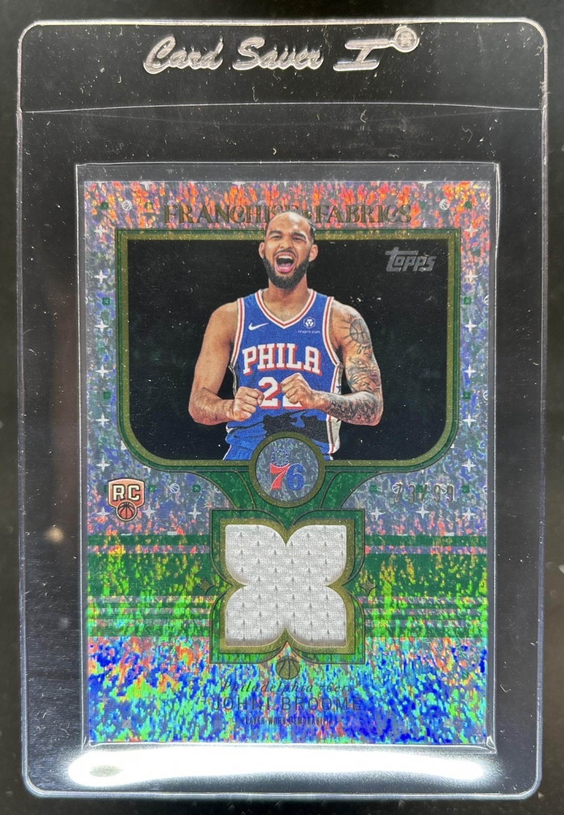 Johni Broome 2025 Topps #FF-JO Franchise Fabrics - Holo Foil Price Guide - Sports Card Investor Johni Broome 2025 Topps #FF-JO Franchise Fabrics - Holo Foil Price Guide - Sports Card Investor