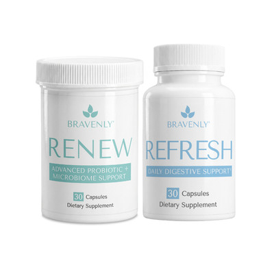 Bravenly Gut Harmony Duo Renew + Refresh - NEW - 30 Day Supply