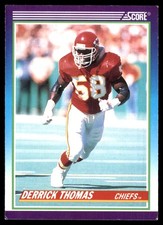 Derrick Thomas 1990 Score #500 Chiefs NFL READ FREE SHIPPING AutographDen