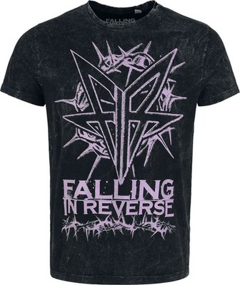 Falling In Reverse T-Shirt Herren Logo anthrazit Band-Merch, Bands 100%